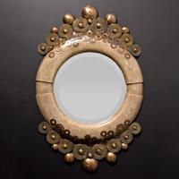 R & Y Augousti Shagreen Mirror - Sold for $3,456 on 03-04-2023 (Lot 304).jpg